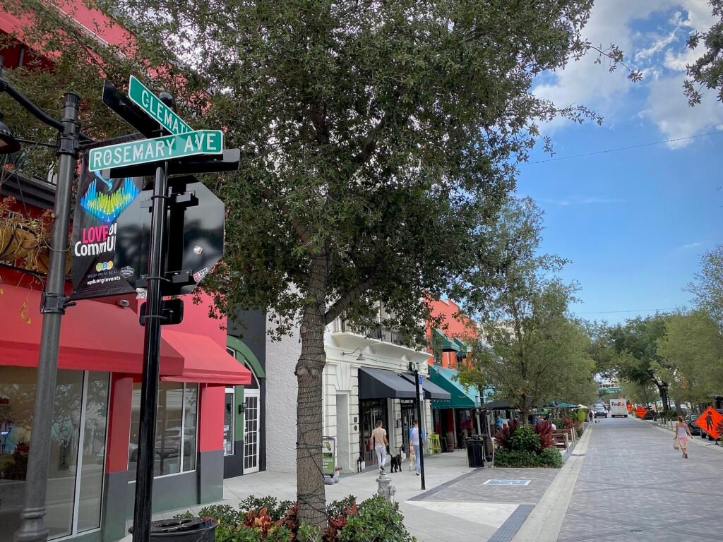 Clematis Street and Rosemary Avenue, West Palm Beach, Florida