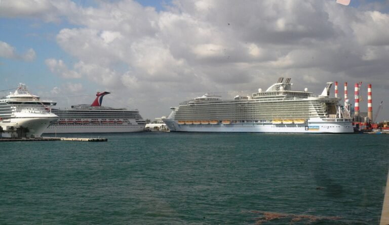 Cruise Ships on Lake Mabel at Port Everglades Hollywood Florida