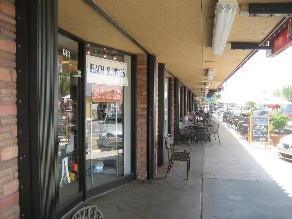 Deerfield Beach, Florida. Commercial section along A1A