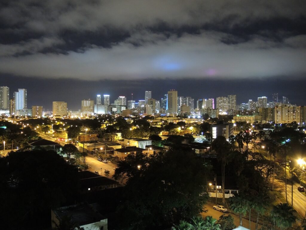 Downtown Miami as seen from Spring Garden