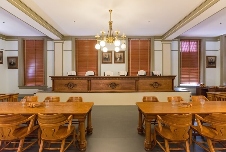 A view of the former Florida Supreme Court chamber, Tallahassee