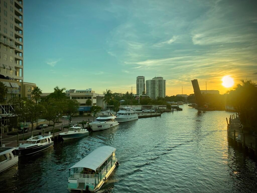 Fort Lauderdale, Florida 2021 - Boats and sunset