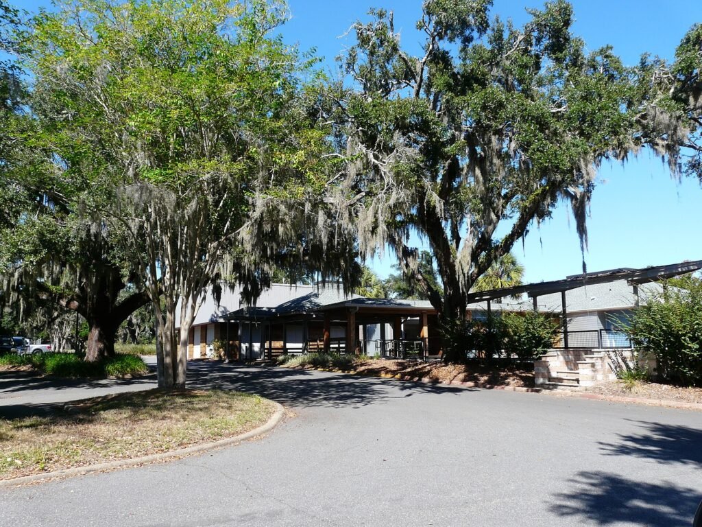 Clubhouse at the Hilaman Golf Course in Tallahassee, Florida.