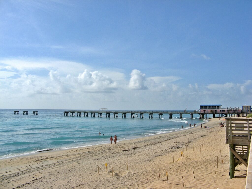 Lake Worth Pier in Palm Beach County, Florida.