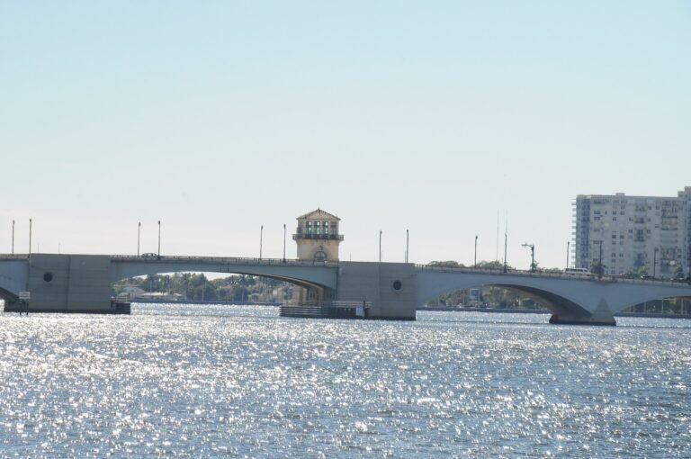 Lake Worth lagoon - part of the Intracoastal Waterway, West Palm Beach, Florida