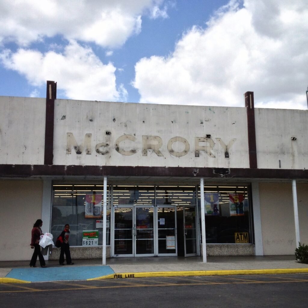 A blast from the past was unearthed during renovation of the Lauderhill Mall. Remnants of the old McCrory store sign.