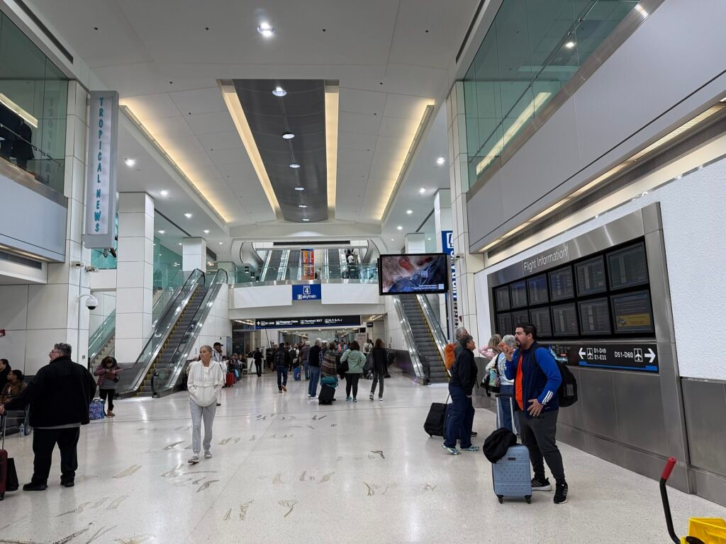 Terminal D at Miami International Airport in Miami, Florida
