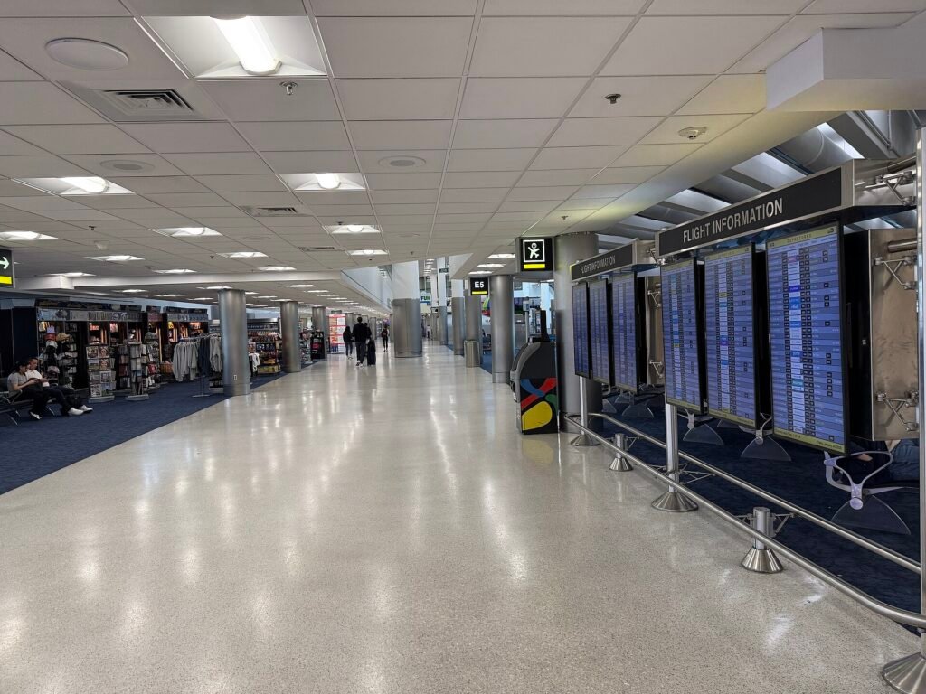 Terminal E at Miami International Airport in Miami, Florida