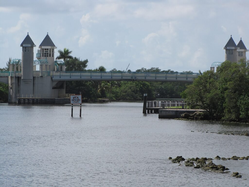 The Ocean Avenue Bridge, or Boynton Beach Bascule Bridge, is a 2001-built bascule-type drawbridge carrying FL 804 (E. Oc