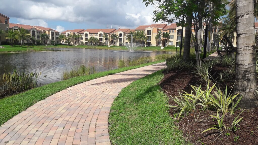 Paisaje en un espacio de la ciudad de Doral en el estado de Florida