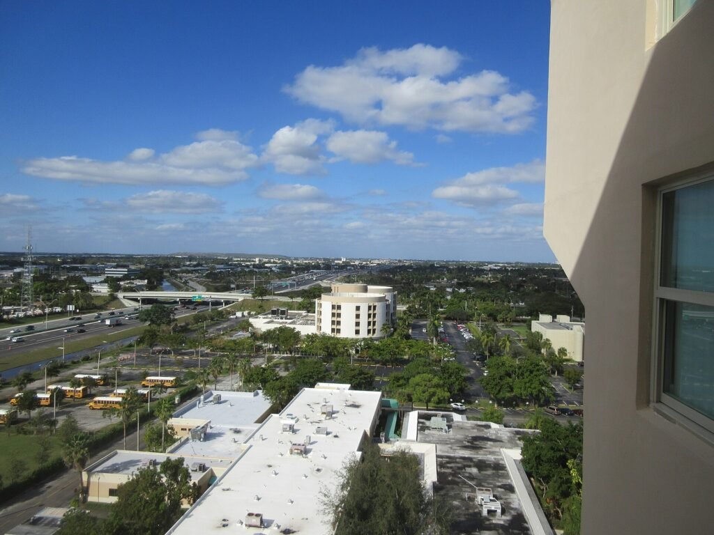 Pompano Beach Florida from John Knox Village Tower