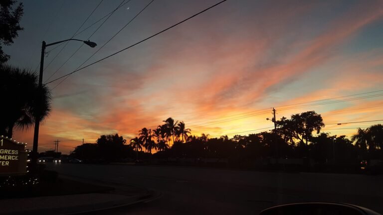 Sunset in Coconut Creek Florida
