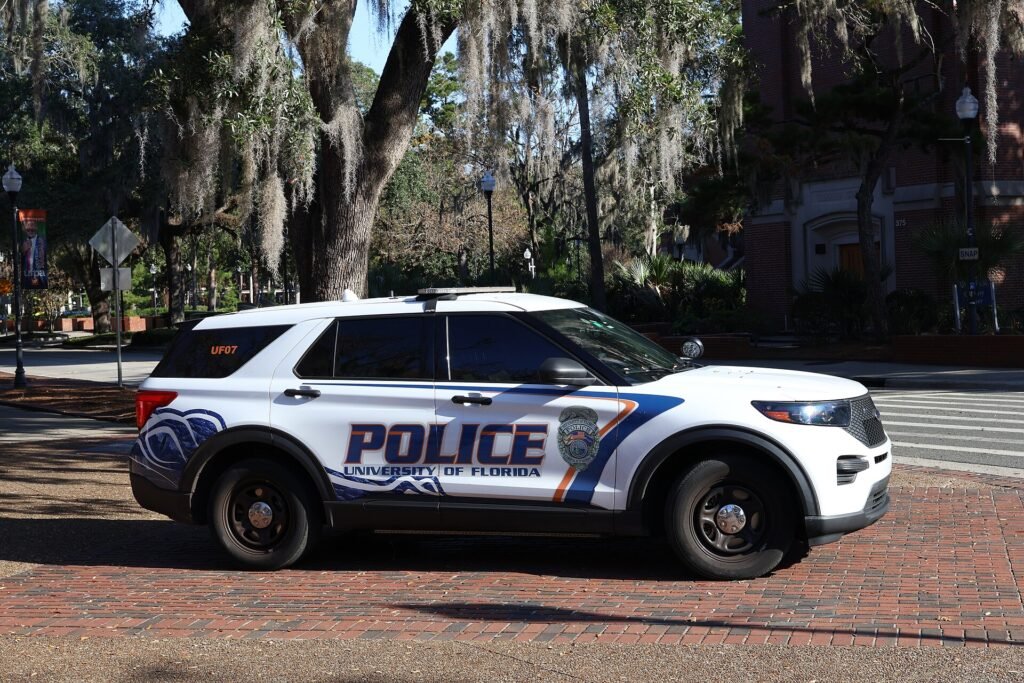 University of Florida police car in December 2025