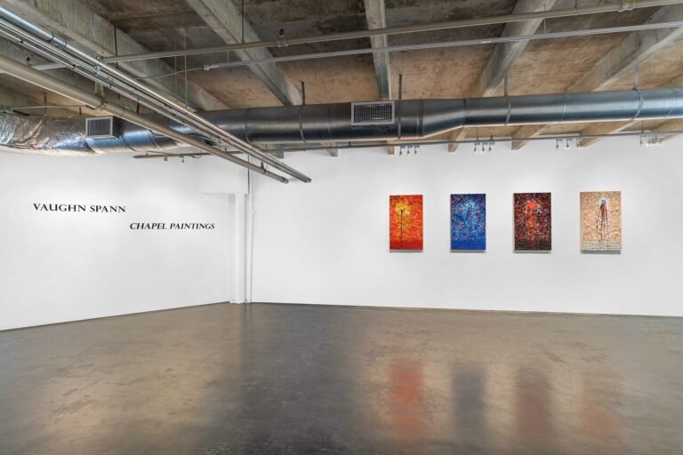 Artwork by Vaughn Spann shown at Chapel Paintings exhibition at David Castillo in Miami, FL from December 1, 2020 - Janu