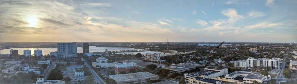 West Palm Beach Panorama, Florida 28 Feb 2024