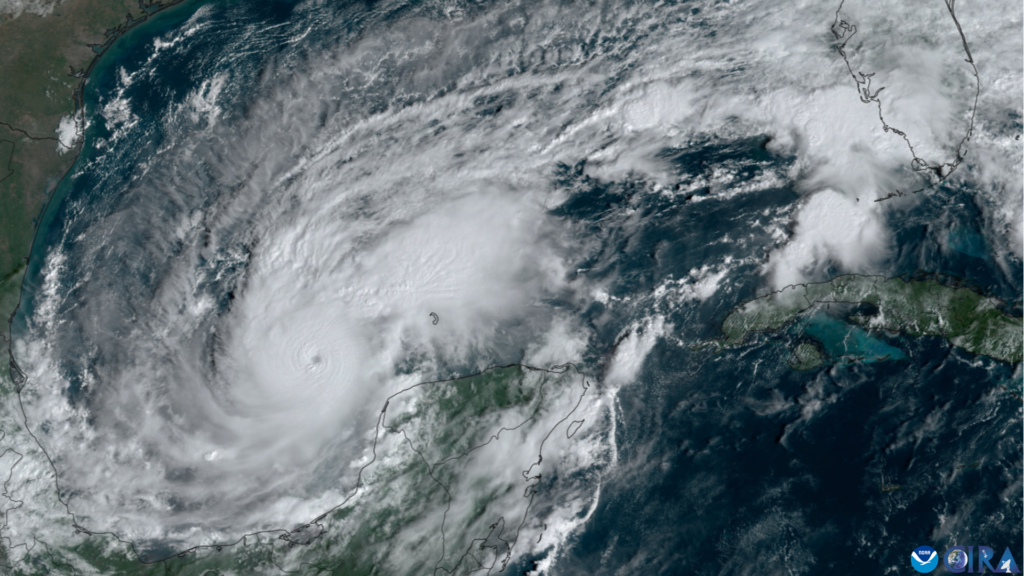 Hurricane Milton strengthens in the Gulf of Mexico.